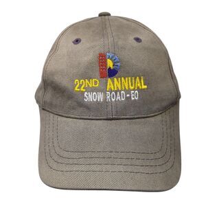 22nd Annual Snow Road-EO Strapback Hat Brown One Size Magic Headwear